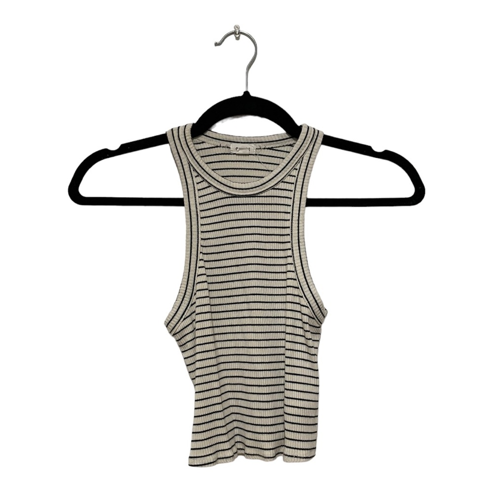 Garage Striped Racer Neck Tank